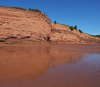 Rote Sandsteinklippen