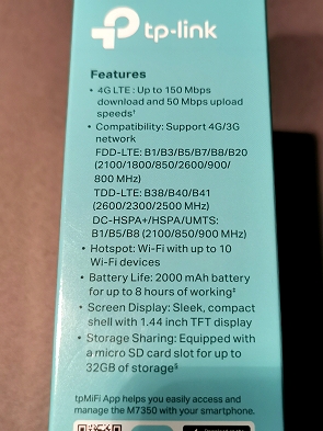 TP-Link M7350 Technik