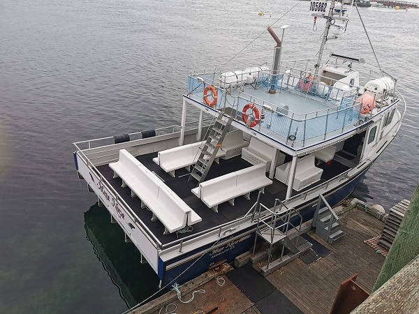 Das Schiff am ersten Tag