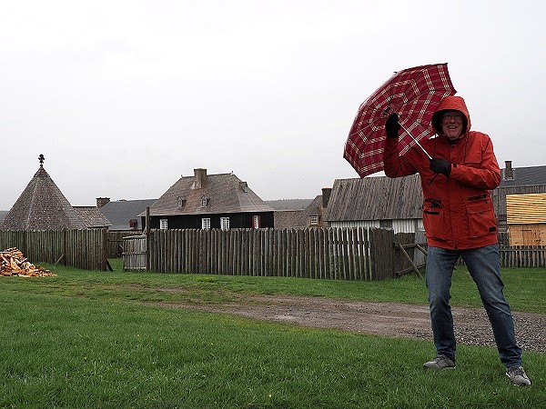 Regen und Wind