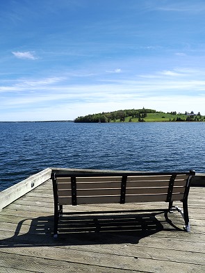 Bank mit Aussicht